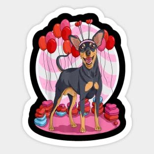 Miniature Pinscher lovers Sticker